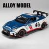 1:22 GTR Simulation Wide Body Racing Alloy Car Model Литой автомобиль Модифицированная гоночная игрушечная машинка Детская игрушка Модные украшения Подарок на день рождения мальчика