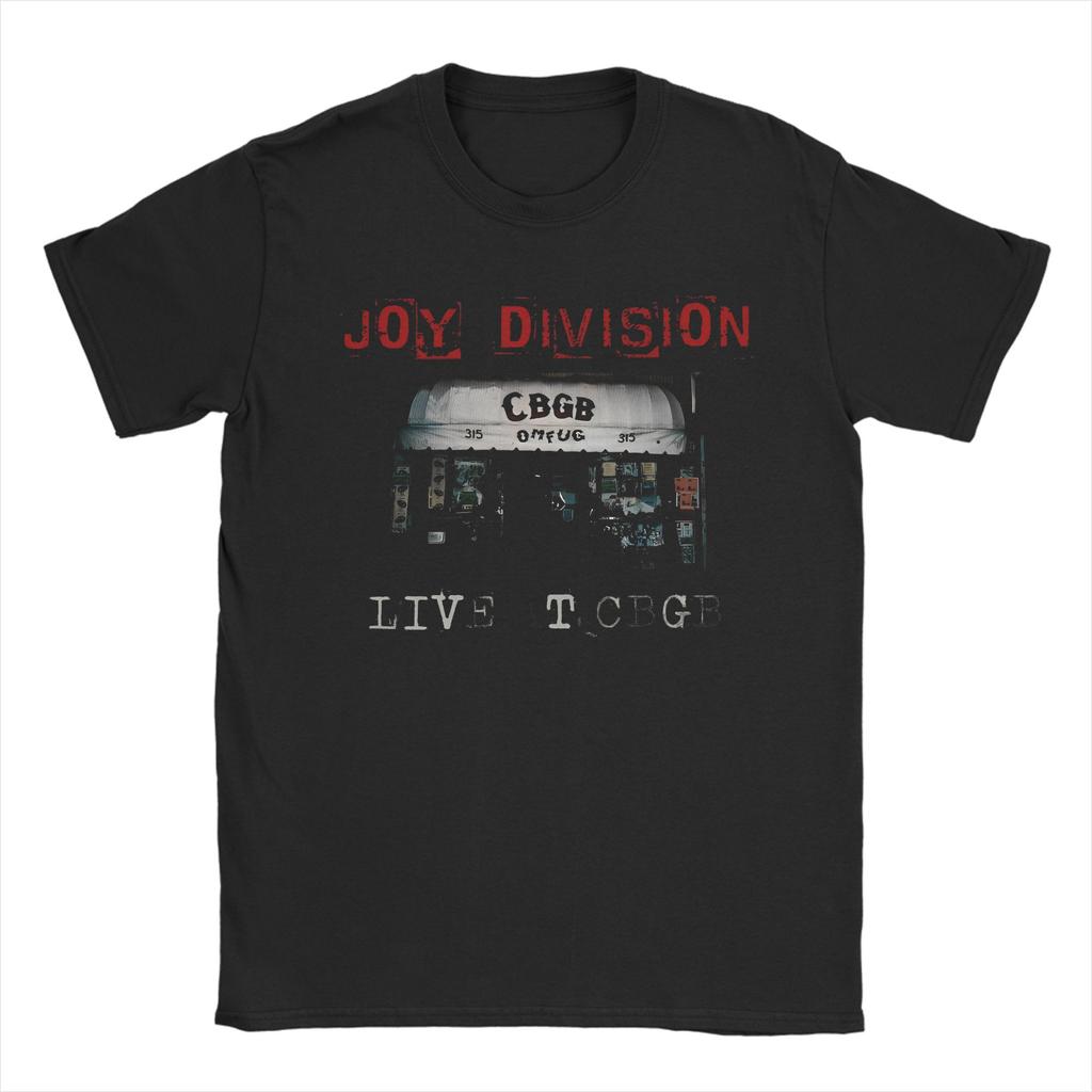 Retro Joy Division Japanese Tshirts For Men Women 100%Cotton Short Sleeve Punk Rock Goth Crewneck Summer TopsTops