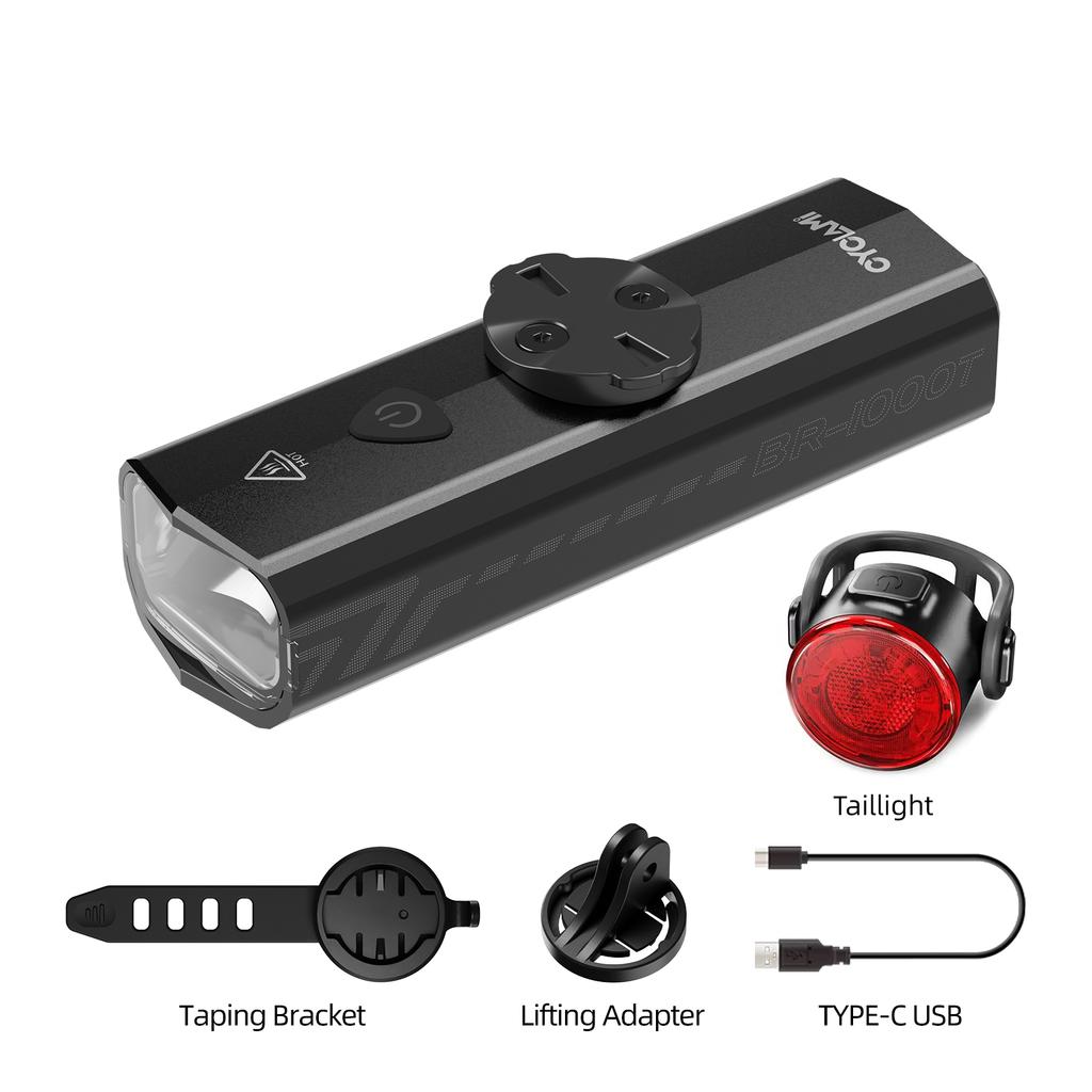 CYCLAMI Headlight 1000LM Bike Light Waterproof Rechargeable Front Lamp Bicycle Light Aluminum Ultralight Flashlight 7
