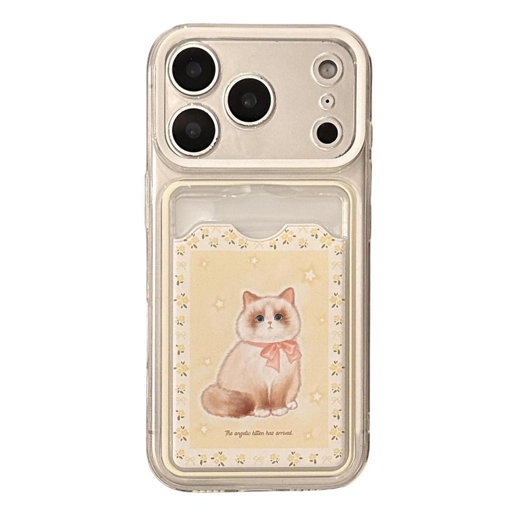 Милый котенок Кошелек Чехол для телефона для iPhone 16, iPhone 17 и iPhone 17 Pro Max