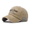 Pure Cotton Washed Old Small Letter Baseball Cap Men's and Women's Outdoor Four-season Cap