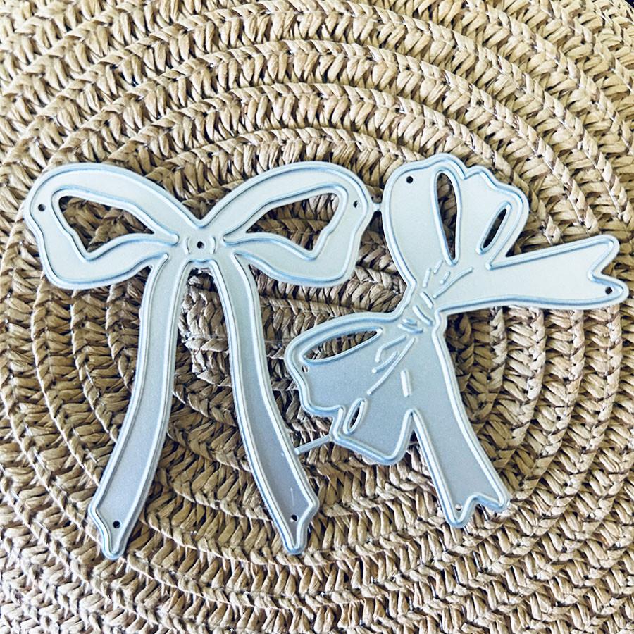 Милые бантики Металлические вырубные штампы Трафарет для DIY Скрапбукинга Фотоальбома Тиснения Бумажных Карт Поделок Высечки