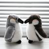 Реалистичный брелок-пингвин из мягкой игрушки с металлическим кольцом, мягкая игрушка-кукла, милый аксессуар для сумки, подарок для снятия стресса, для детей, любителей зоопарка