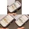 Copper Zircon Geometric Open Ring For Female Dressy Hand Jewelry
