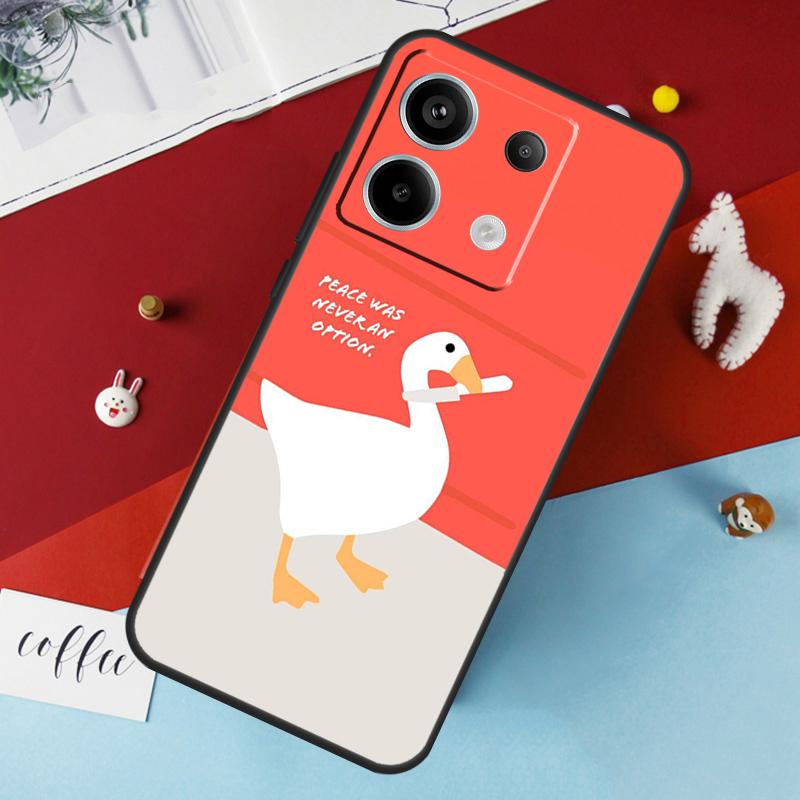 Cartoon Funny Goose Case For Xiaomi Redmi Note 13 12 11 8 9 10 Pro Note 12S 11S 10S Redmi 12 10C 12C 13C Cover