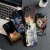 Чехол для Samsung Galaxy S10 S8 S9 Plus A33 A34 A31 70 A71 A72 Note 20 9 8 S10E Кейс Чехол для телефона Мультяшный Кот Мяу Котенок