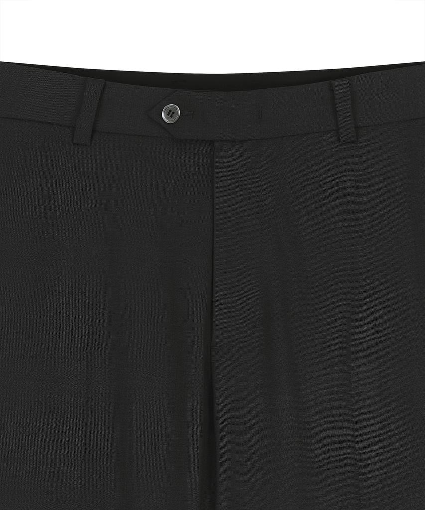 NOIRER Wool Flare Button Slacks (Charcoal)