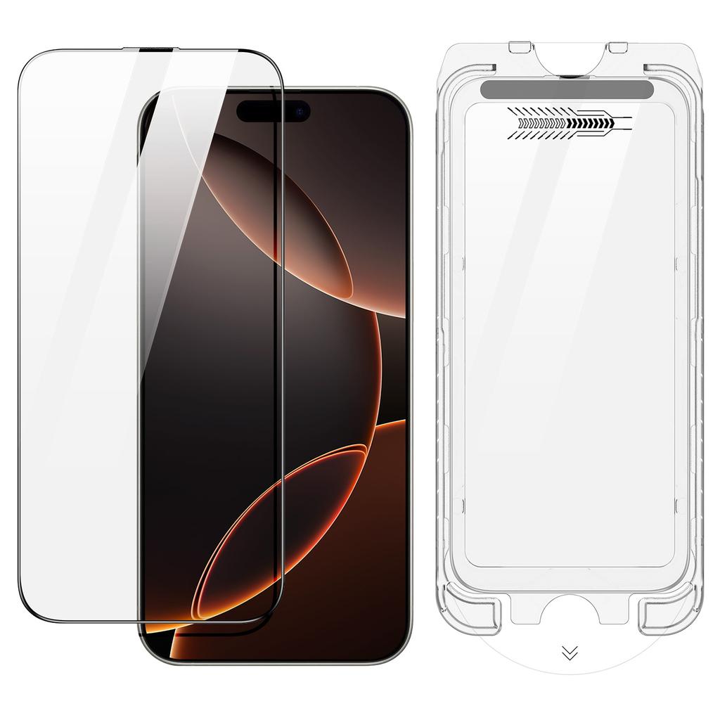 DUX DUCIS Roga Series For iPhone 16 Pro Max Screen Protector 2.5D High Aluminium-Silicon Glass Film with Easy Installation Kit