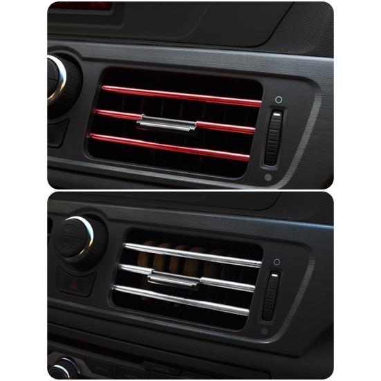 10 шт., универсальная U-образная форма для кондиционера, автомобильная отделка, выходная полоса, украшение для решетки