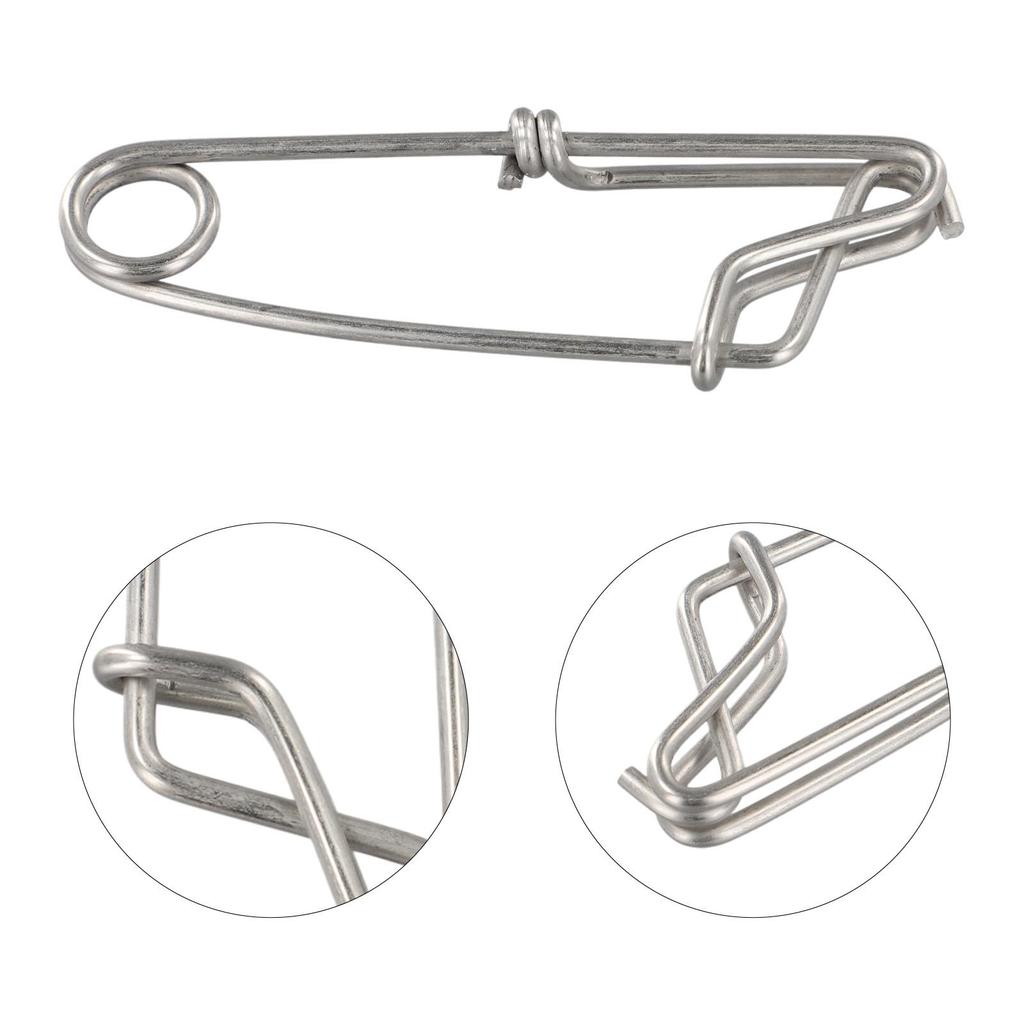 Надежный зажим-замок для ярусного лова Прочный материал из нержавеющей стали