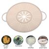 Silicone Splatter Screen for Frying Pan Grease Oil Splash Guard with Handle Heat Insulation Cooling Mat Strainer Drain Board for Baking Cooking