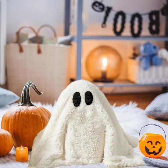 Плюшевая игрушка Призрак на Хэллоуин Мягкая 3D подушка-призрак с тыквой/летучей мышью для детей и взрослых Подарки для вечеринки на Хэллоуин