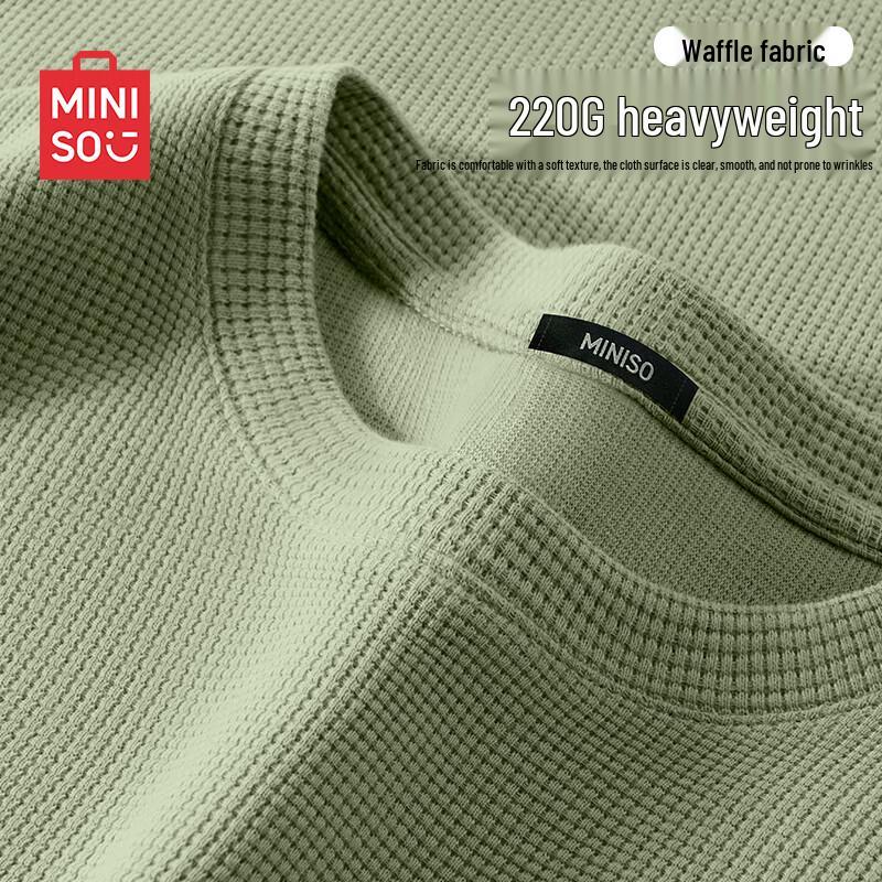 MINISO Мужская вафельная футболка