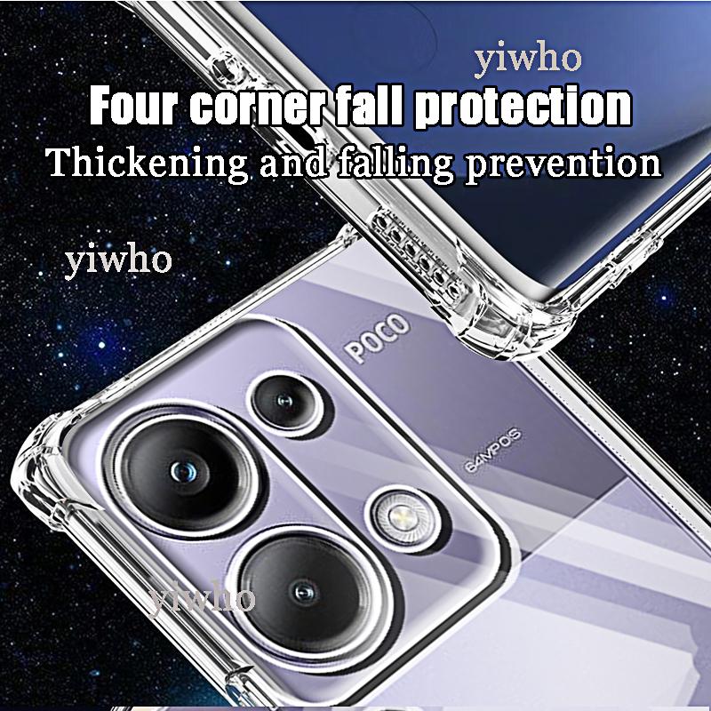 Прозрачный чехол для телефона Xiaomi Poco M6 Pro 4G Задняя крышка на Pocco Poko Poxo X6 Pro 5G M6pro 4g C65 Защитная оболочка камеры
