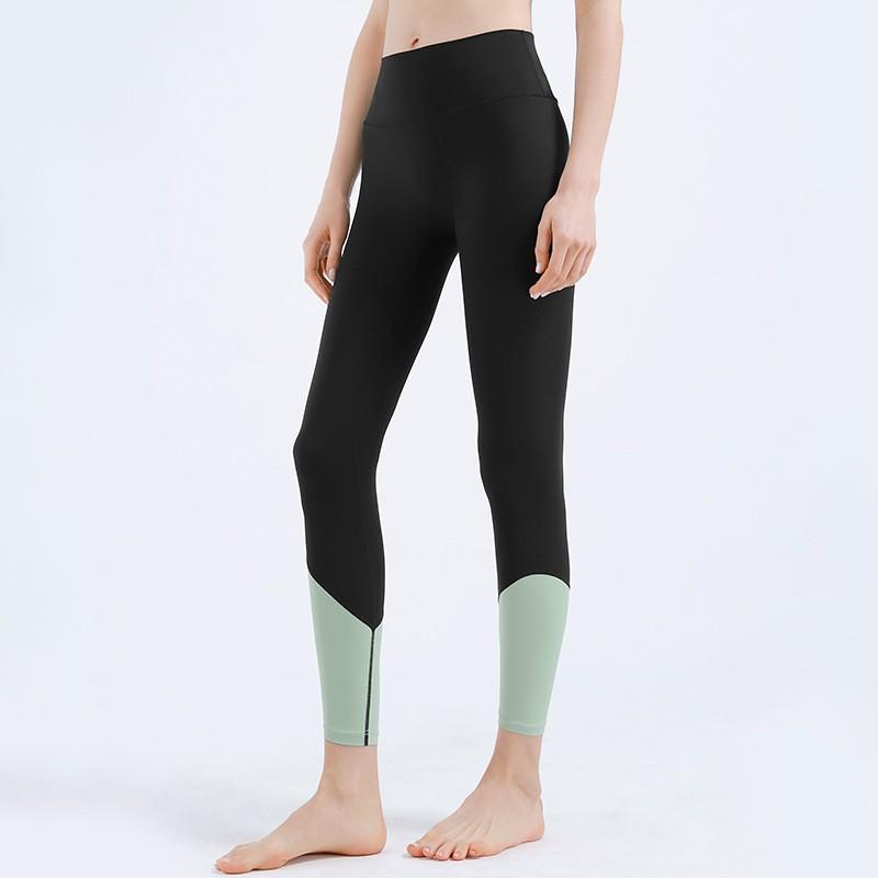 High Waist Color Block Yoga Leggings Women Fitness Running Workout Tights With Butt Lift Effect