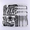 Tattoo Stencils India Body Art Tattoo Sticker Henna Template Hand Art Stickers Tattoo Temporary