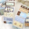 Soft Color Tape Writable Labels Washi Roll, Decorative Patterns Art Craft Smudge Proof Sticker Masking for Scrapbook, Journals, Planners, Card Making