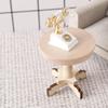1/12 Dollhouse End Table Model Toy Furniture Crafted Round Mini Desk Pretend Play Ornament