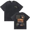 Washed Vintage Rapper Kanye West Music Album Cover Logo Graphic Tshirt THE LIFE OF PABLO T Shirt Men Hip Hop Vintage Tshirts