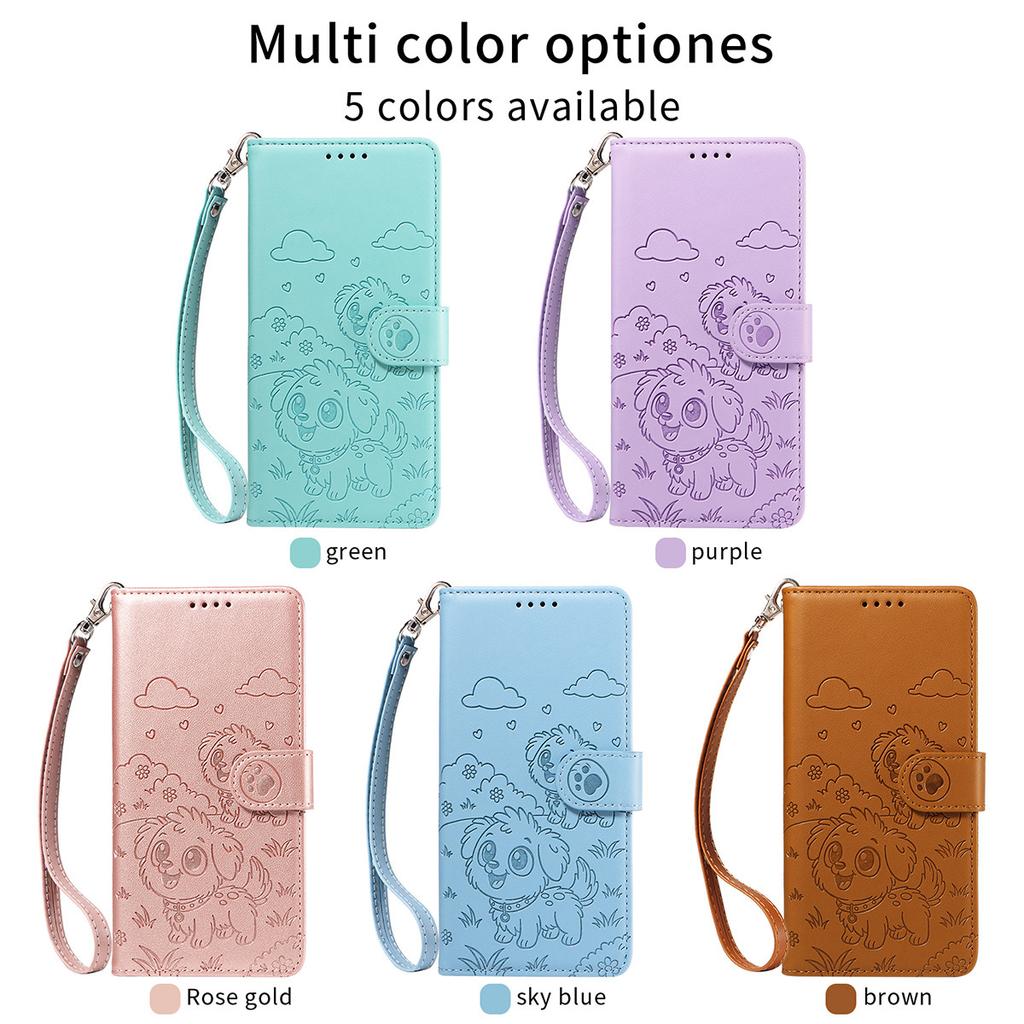 Suitable for Motorola G67 Power Three-card photo frame embossed phone case G06 Love Dog Anti-Stealing Device