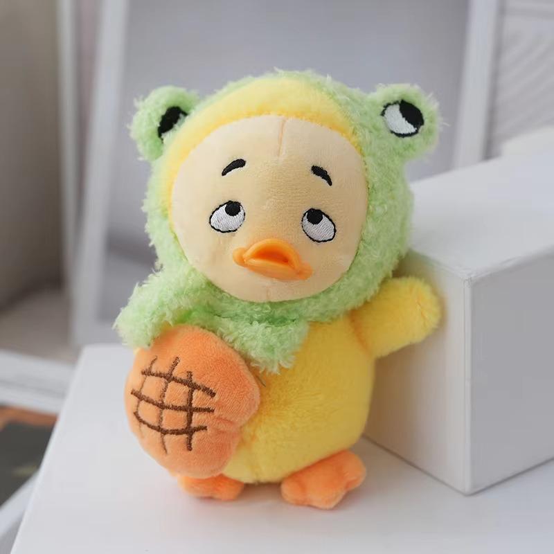 Плюшевый брелок 1шт маленькая подвеска кукла-утенок брелок для ключей Игрушки Сумки Чехлы для телефонов Подвесные украшения Подарок на день рождения