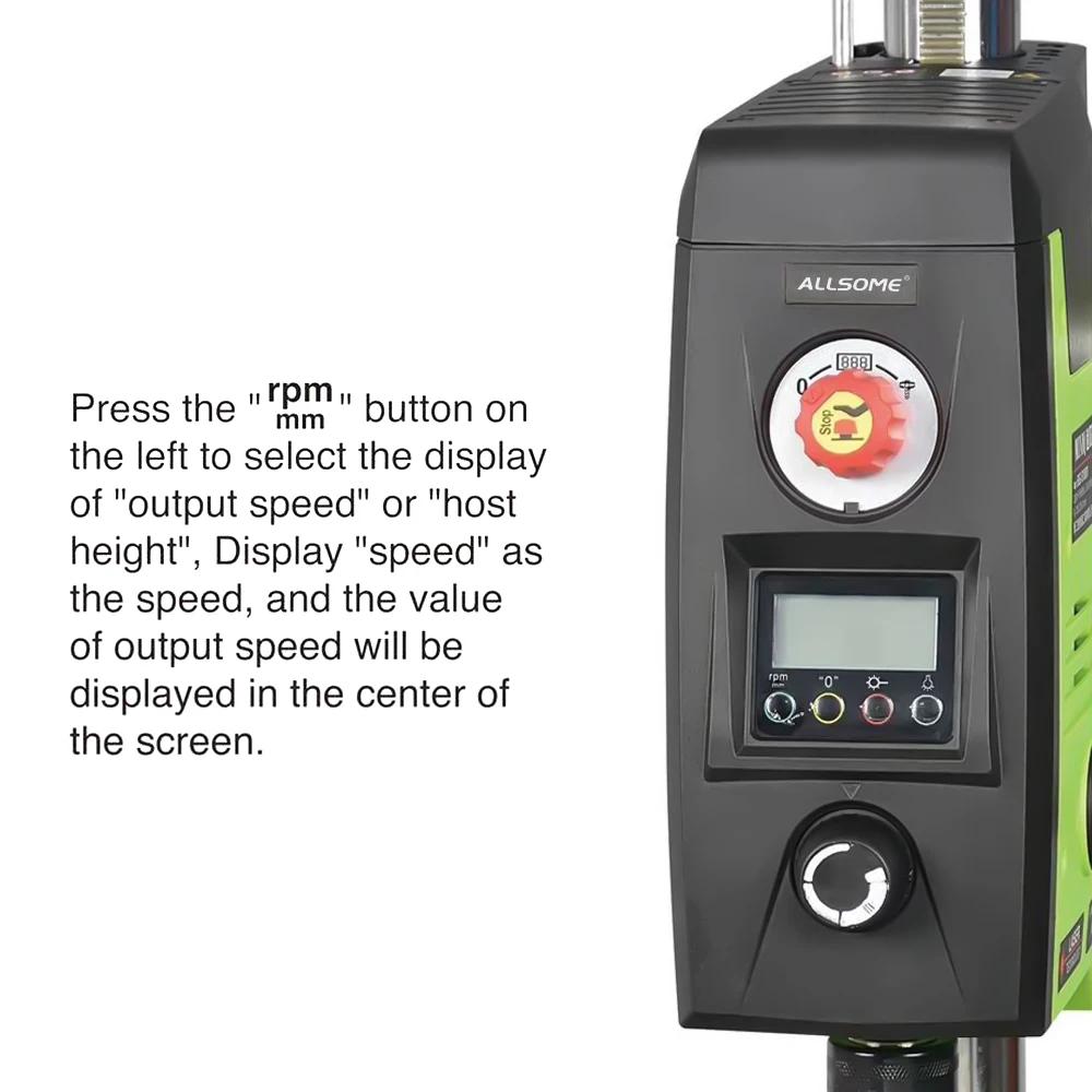 Allsome Сверлильный станок настольный сверлильный станок с лазерным выравниванием и рабочей подсветкой 1,5-13 мм BG-518801 800 Вт