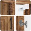Bathroom Wall Cabinet HAARLEM Aged Wood 30 x 31 x 59 cm
