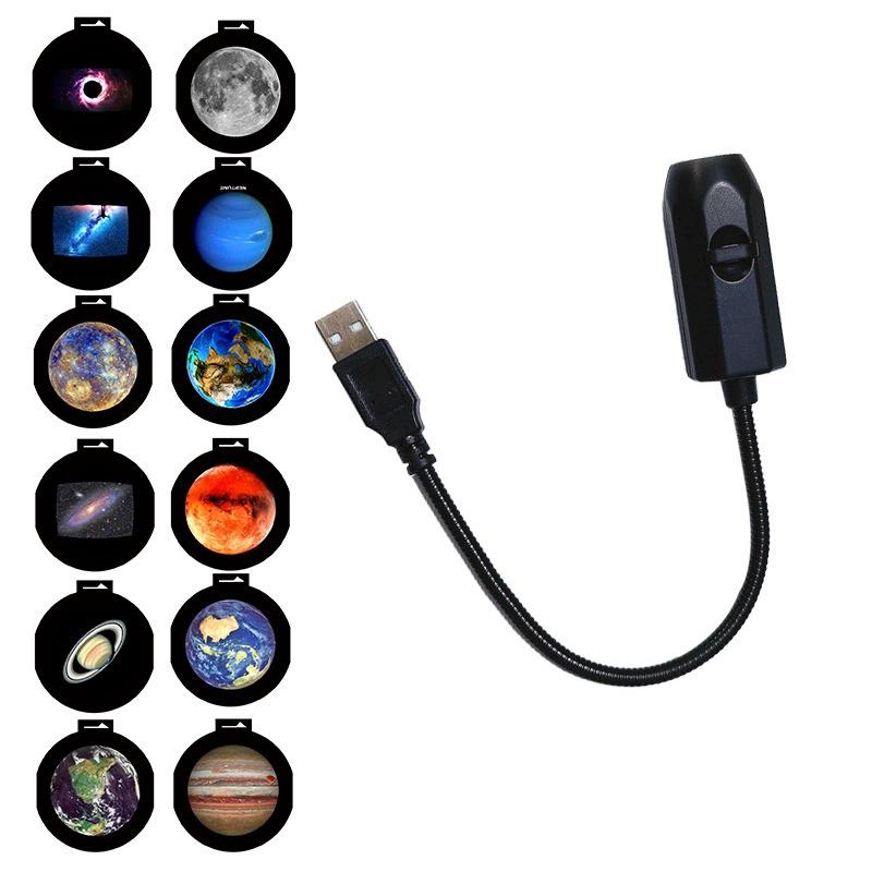 USB Проектор Звездное Небо Ночник Луна Земля Потолочная Лампа Пульт Дистанционного Управления 360 Градусов Вращающийся Свет для Атмосферы Дома Спальни