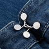 5 Sets Detachable Metal Jean Snap Buttons Adjustable Waist Tightener Buckle Pins DIY Sewing-free Pants Clothing Button Clips