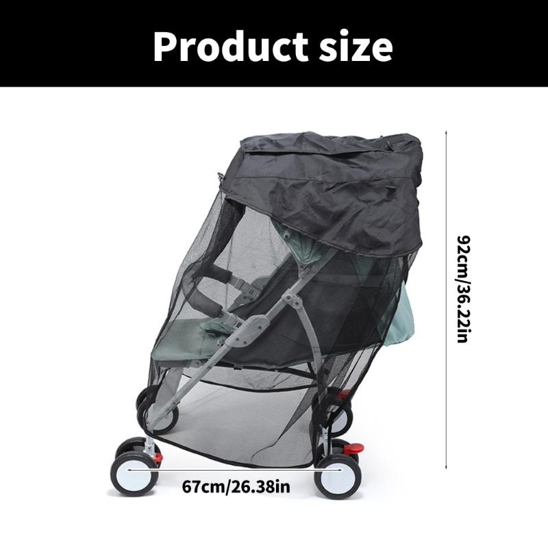 Baby Strollers Sunshade Cover Pushchair Canopy Full Coverage Pram Accessories Fly Protections Easy Attach