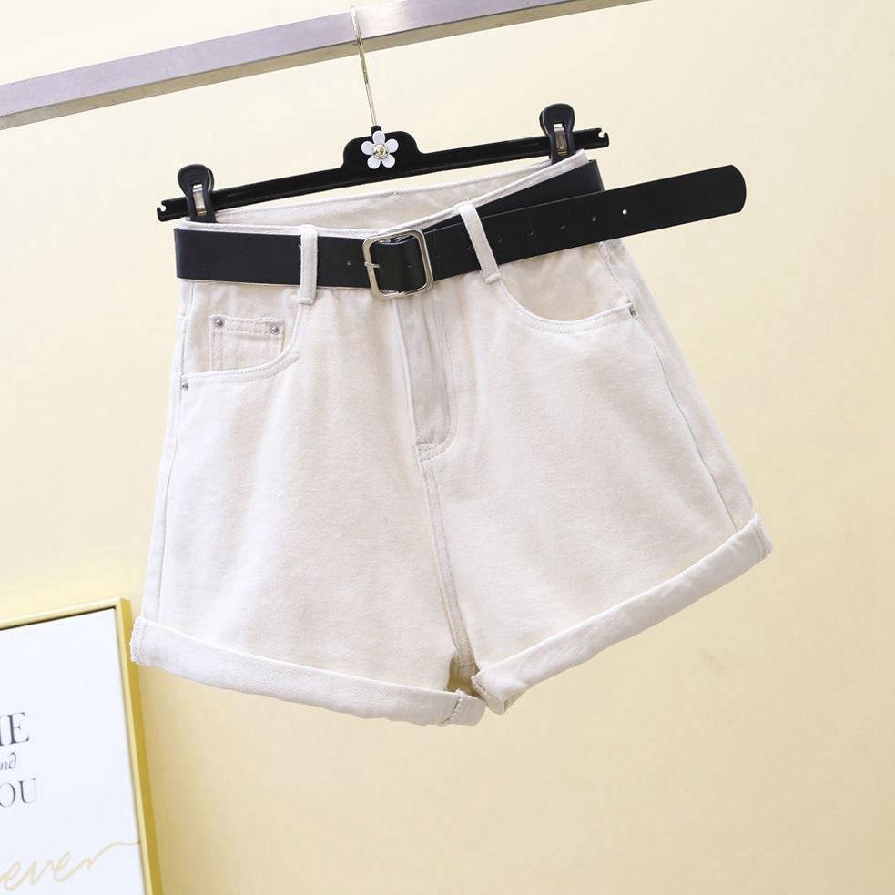 Classic and Minimalist Fashion Versatile Summer High-waisted Black Gray Female Rolled Edge Loose Thin A-line Wide-leg Denim Shorts Individuality