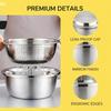 3 in 1 Multifunctional Stainless Steel Basin Kit with Grater, New 2026 Strainer Set Edition