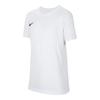 Dri-Fit Park VII Удобная Модная Простая Футболка с Коротким Рукавом Быстросохнущая Детские Топы Белый IB8677-100