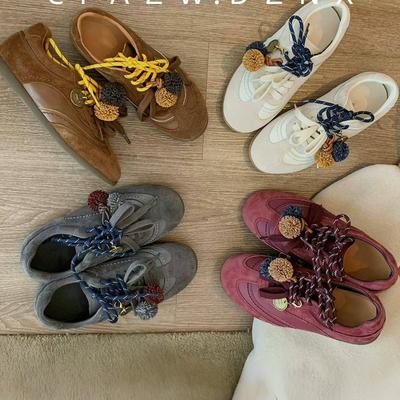 2025 осень новые матовые на шнуровке круглый носок плоская подошва немецкие тренировочные женские туфли мягкая подошва универсальные повседневные кеды одинарная обувь женские старшие