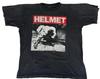 Черная футболка с принтом 'Helmet Band Rock Music', Футболка с шлемом, Подарок для него