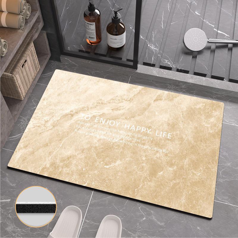 Коврик для туалета Nordic Marble Diatom Mud, быстросохнущий, впитывающий, для ног, нескользящий коврик для ванной комнаты
