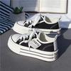 Thick-soled Canvas Biscuit Shoes Women's Shoes Spring and Autumn New Muffin Versatile Sports and Leisure Little White Shoes Board Shoes