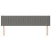 VidaXL 2x Headboards Bedroom Furniture Bed Accessories Single Bed Heads Interior Bed Frame Heads Dark Grey 346285