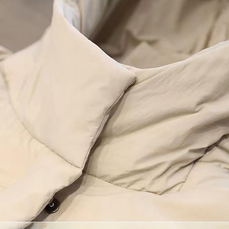 Короткая зимняя куртка-пуховик для женщин, модное теплое пальто с капюшоном из белого утиного пуха