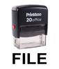 Printtoo Office Stationary FILE Self Inking Rubber Stamp Custom Stamp-Black