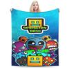 Relax Geometry Dash Games Blanket Stuff Home Decorative  Throws And Blankets Ultra-Soft Velvet for Car
