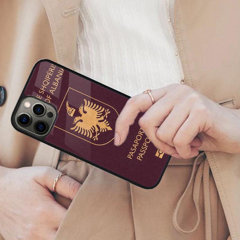 Флаг Албании Супер Гранж Магнитный Чехол для Телефона Для APPLE iPhone 17 Air 16 14 13 12 Pro Max 15 Plus Беспроводной С Чехлом MagSafe