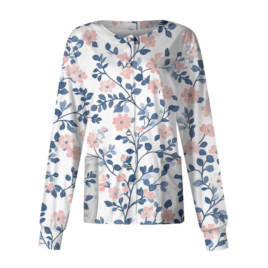 Женский однобортный защитный комбинезон с длинным рукавом и карманом, рабочий воротник-стойка, кардиган, куртка, топ