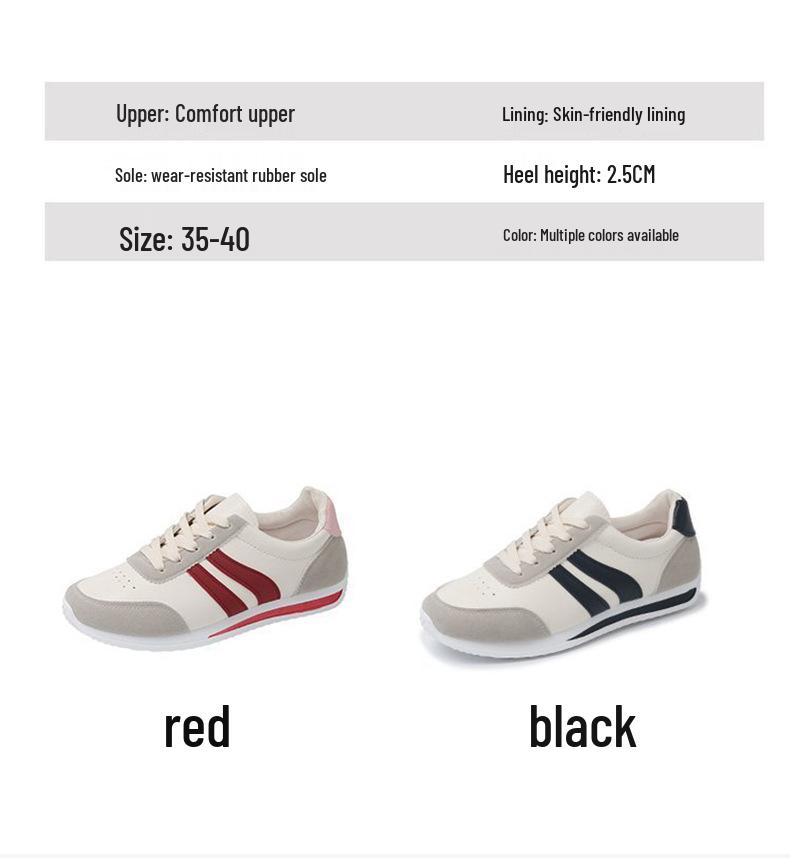 Женские повседневные кроссовки на шнуровке, осень 2025: Мягкая подошва, Нескользящие, Универсальные кроссовки на плоской подошве для студентов