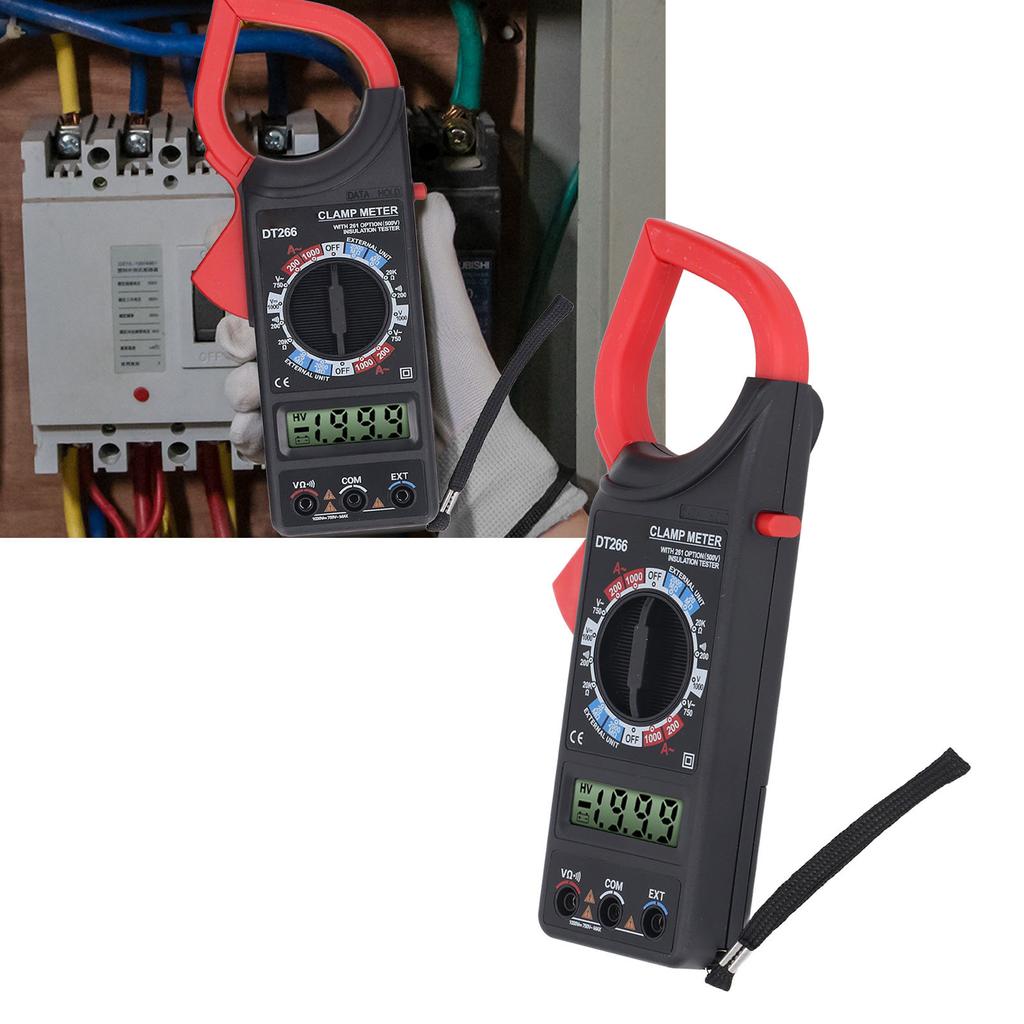 Тестер мультиметра с зажимами, высокая точность, полностью автоматический, 1999 отсчетов, напряжение, ток, резистор, тестер с