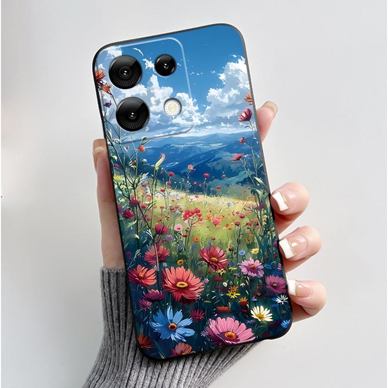 Anti-scratch Phone Case For Umidigi G9 5G Soft Silicone Black Casing Unique Design Happy Milk Tea Rabbit Pattern Candy Shell
