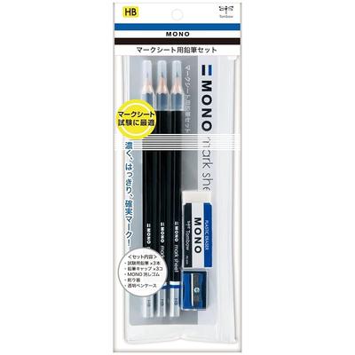 Канцелярский набор Tombow MONO для заполнения бланков (3 карандаша HB, ластик, точилка) МА-ПЛМКН