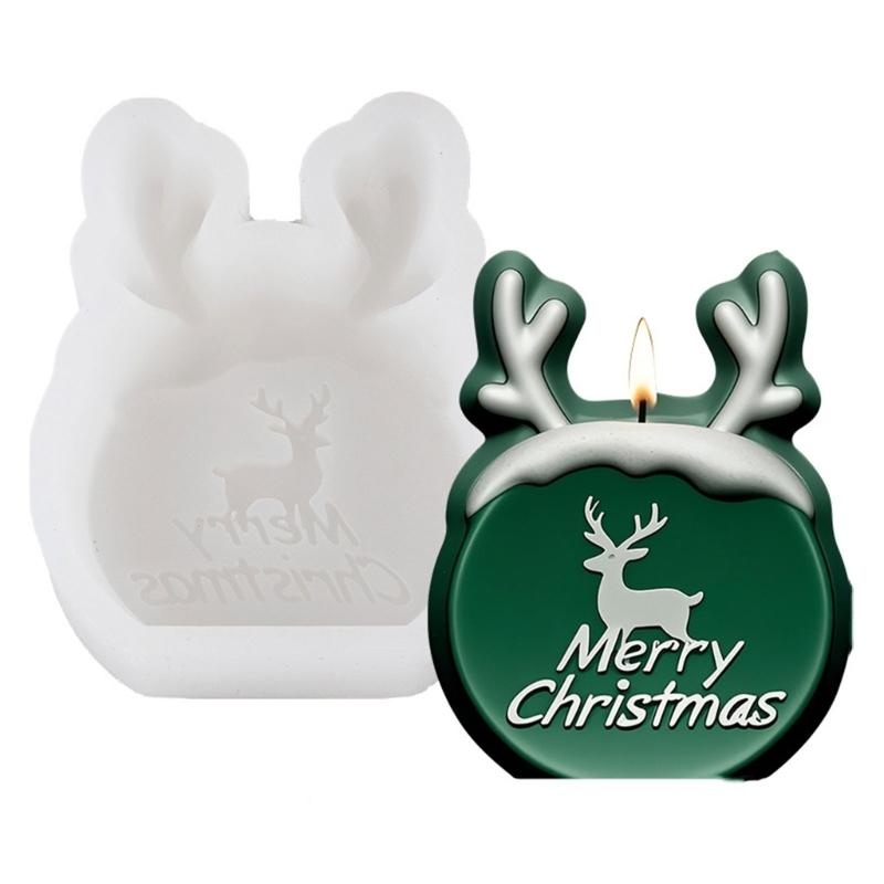 Reindeer Shaped Silicone Candle Mold For Handmade Candle Soap Epoxy Resin Project Christmas Present Home Decoration