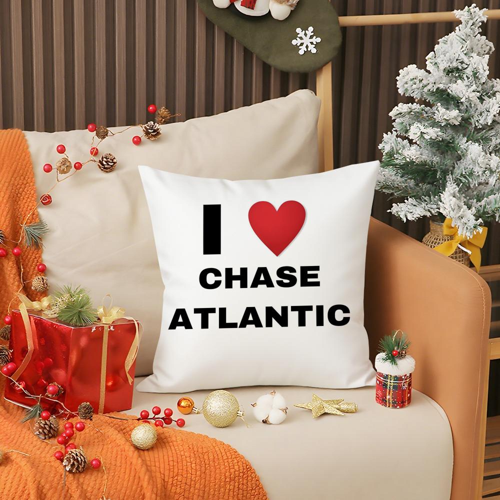 Рок-мода Группа Chase Atlantic Наволочка Защита от пылевых клещей Подушка Невидимая молния шелковистый короткий плюш Чехол для диванной подушки