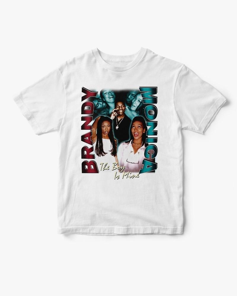 Vintage Brandy & Monica Cotton Unisex All Size 22D638 Unisex T-Shirt